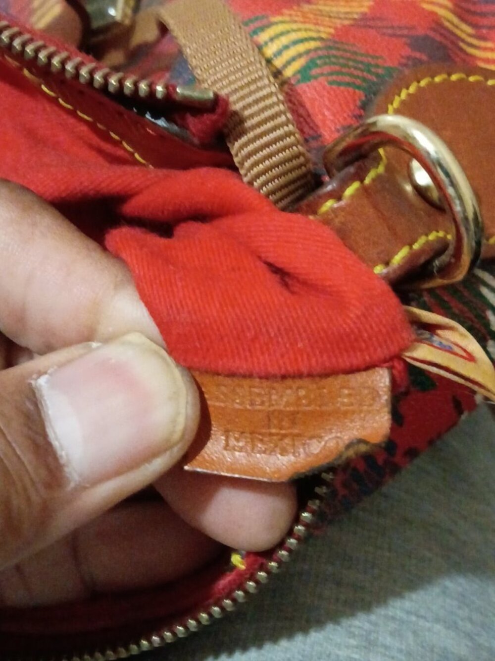 Dooney & Bourke Blakely Red Plaid Tartan Domed Satchel - Picture 6 of 13